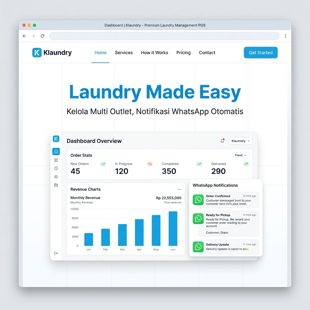 Klaundry - Aplikasi Kasir POS Laundry SaaS