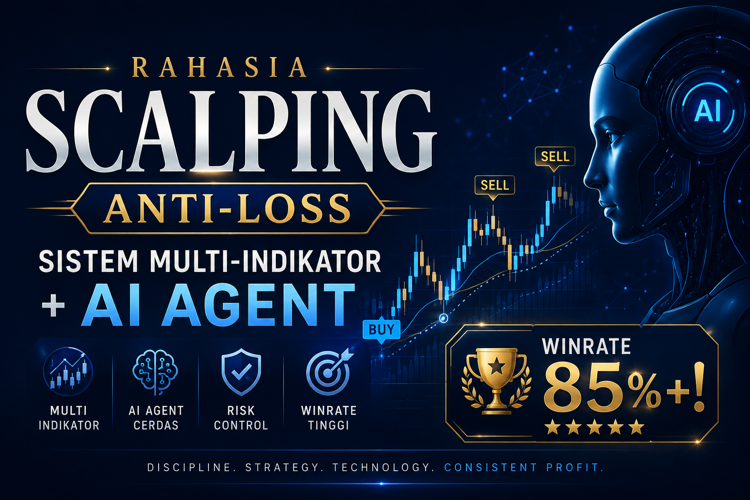 Rahasia Scalping Anti-Loss: Sistem Multi-Indikator + AI Agent, Winrate 85%+!